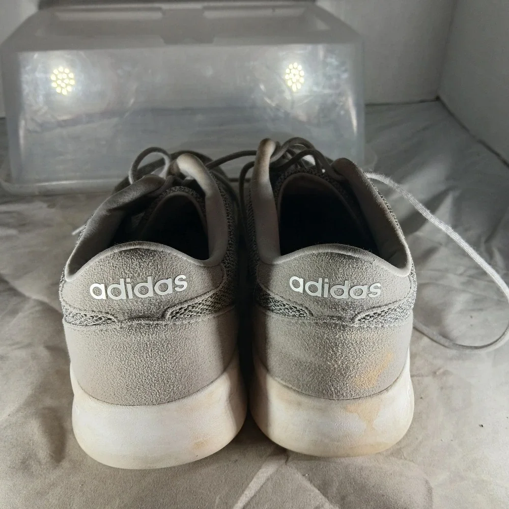Adidas Cloudfoam‎ AW4313 Sneakers Size 9 Grey White Athletic Casual Comfort